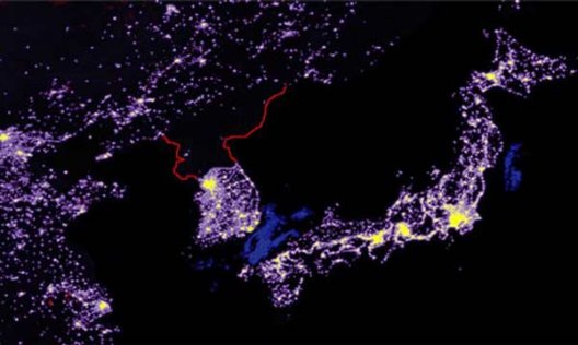 В Северной Корее лампочку Ильича ночью выключают (+видео)