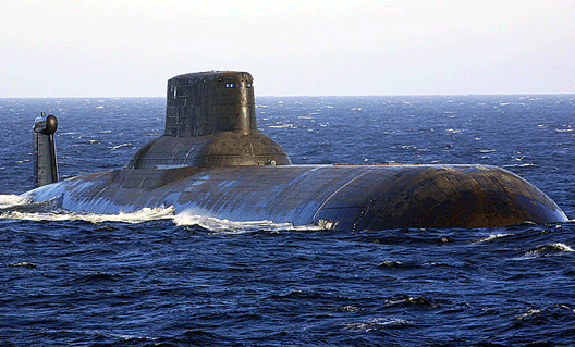 Самая большая подводная лодка в мире вышла на учения