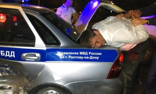 Ростов, Нансена: пьяный водитель сбил трех сотрудников ДПС