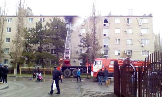 Пожар в пер. Макаровского в Азове. Погибла женщина