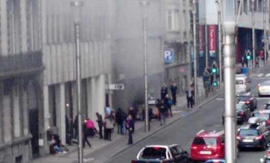 Взрыв на станции метро в Брюсселе