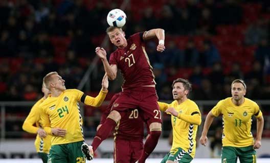 Сборная России - сборная Литвы - 3:0