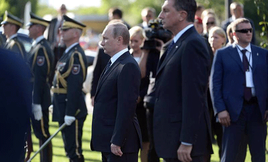 Словения: Владимир Путин открыл памятник российским и советским солдатам