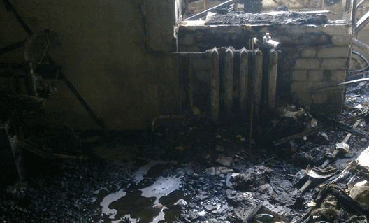 В Азовском районе при пожаре погиб мужчина