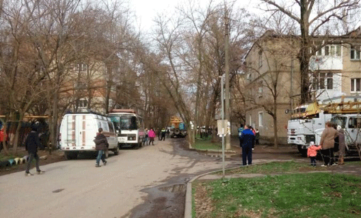 По следам взрыва в таганрогской квартире