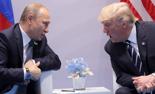 Названы дата и время встречи Путина и Трампа