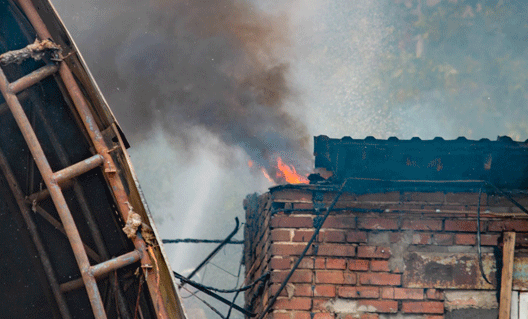Азовский район: в селе Самарском сгорел дом