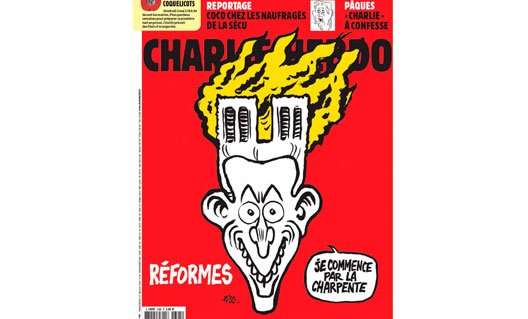 Пожар в Нотр-Даме: Charlie Hebdo ответил карикатурой