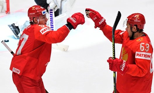 ЧМ по хоккею: вторая победа сборной России