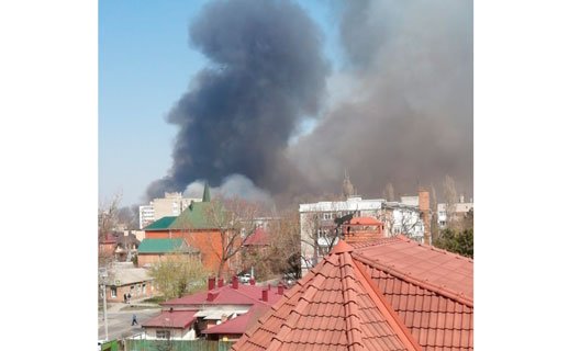 Азовский район: в Задонье тушат ландшафтный пожар