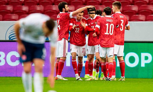 Сборная России по футболу выиграла отборочный матч ЧМ-2022