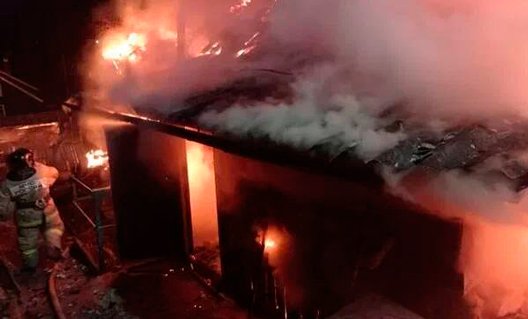 Азовский район: пожар в хуторе Задонский