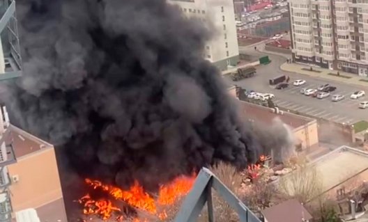 Губернатор назвал причину пожара на территории погрануправления ФСБ в Ростове-на-Дону
